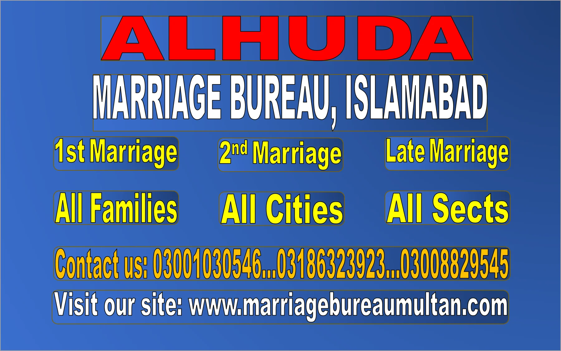 marriage bureau in islamabad